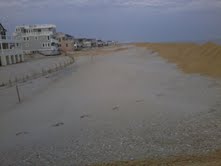 THE START OF REBUILDING OUR DUNES ON LONG BEACH ISLAND. (BRANT BEACH)