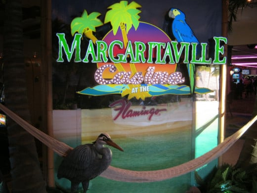 One of the decorative accents you'll see when you go through the Margaritaville casino on the way to the restaurant.