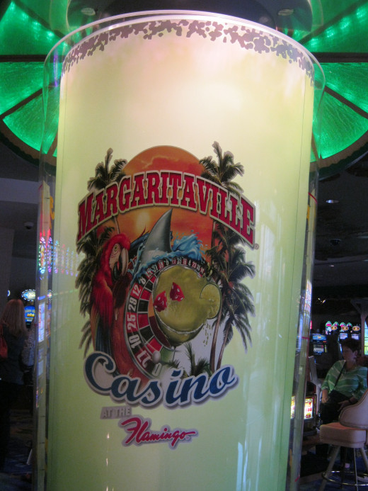 A gigantic Margarita decoration outside of the restaurant that people were enjoying taking pictures of one of the times we visited.