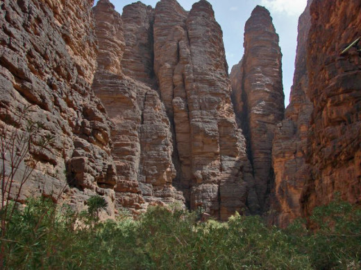 Essendilene canyon, the Sahara