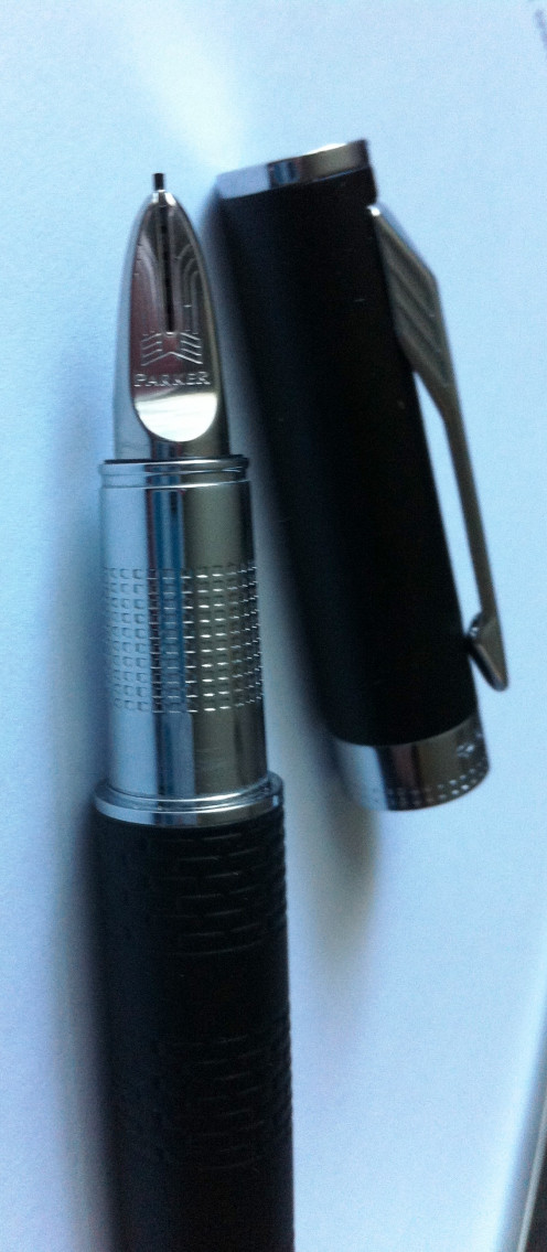 Close up of the nib/point