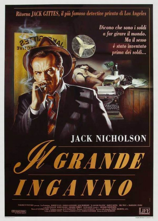 The Two Jakes (1990) Italian poster