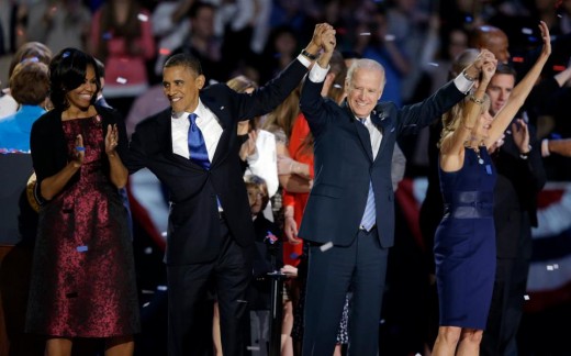 President Obama is the Projected Winner at this point in time.
