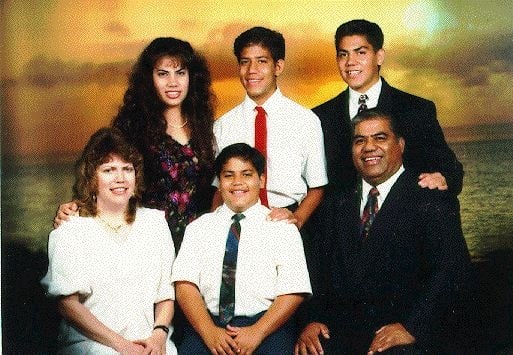 Our family in 1992 - we now have 12 grandchildren. 