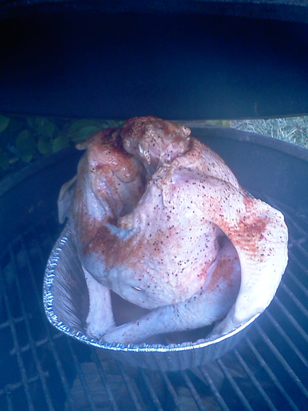 Rubbed and stuffed and ready to smoke all day long.