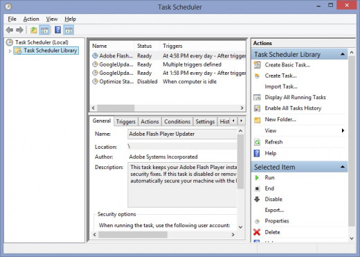 Click "Create Task" in the Action menu on the right side of the dialog box. The Create Task dialog box opens.