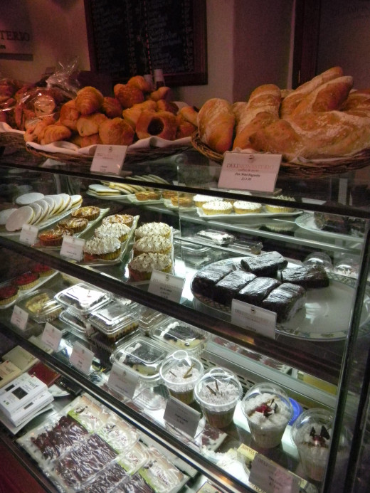 Pastries and desserts. They also sell a small selection of precut meats and pate
