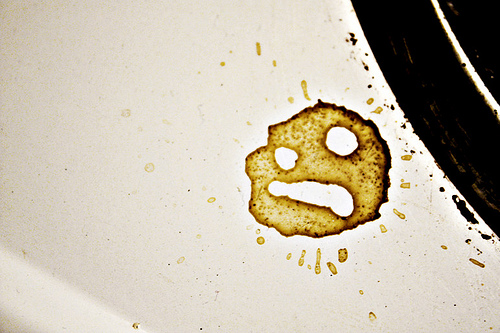 Ugly stain - looks like face.
