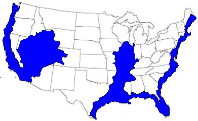 This is a map of what the US could look like after the New Madrid Fault Zone adjusts according to FEMA and the US Dept. of the Navy