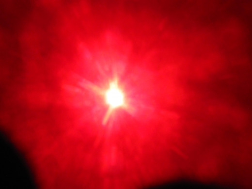 Using the red filter method I have been able to capture Nibiru Planet X using my trusty point and shoot.