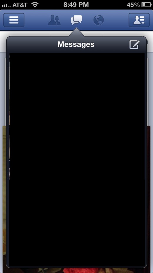 Tap the "Messages" icon that appears in the center of the top line of the app. Tap the "New Message" icon in the upper right corner of the list of your recent messages.