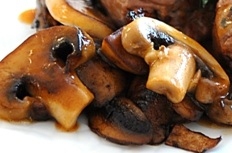 Mushrooms in Turkey Au jus