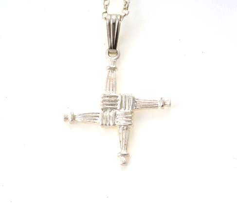 Sterling Silver St Brigids Cross and Chain from Seoda Si .com 
