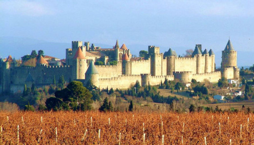 View of the Carcassonne Castle