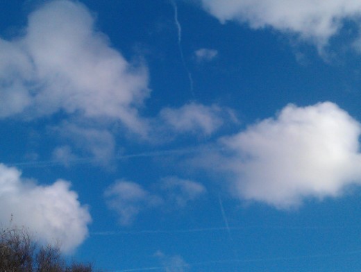 It almost looks like a giant game of noughts and crosses in the sky!