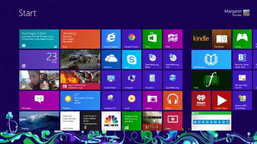 The Windows 8 Start Screen Features Live Tiles