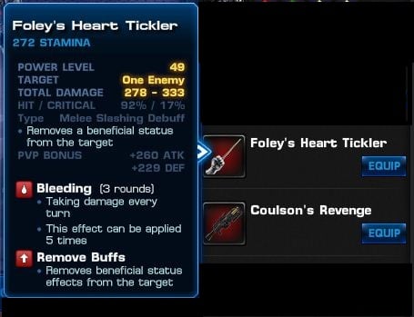Foley's Heart Tickler and Coulson's Revenge as referred to in the Hub