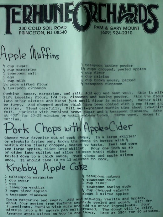 Three apple based recipes