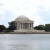 The Jefferson memorial was photographed by Rdsmith on September 5, 2004.