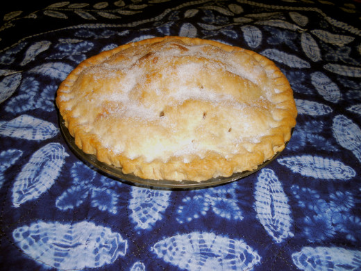My first apple pie -- delicious!