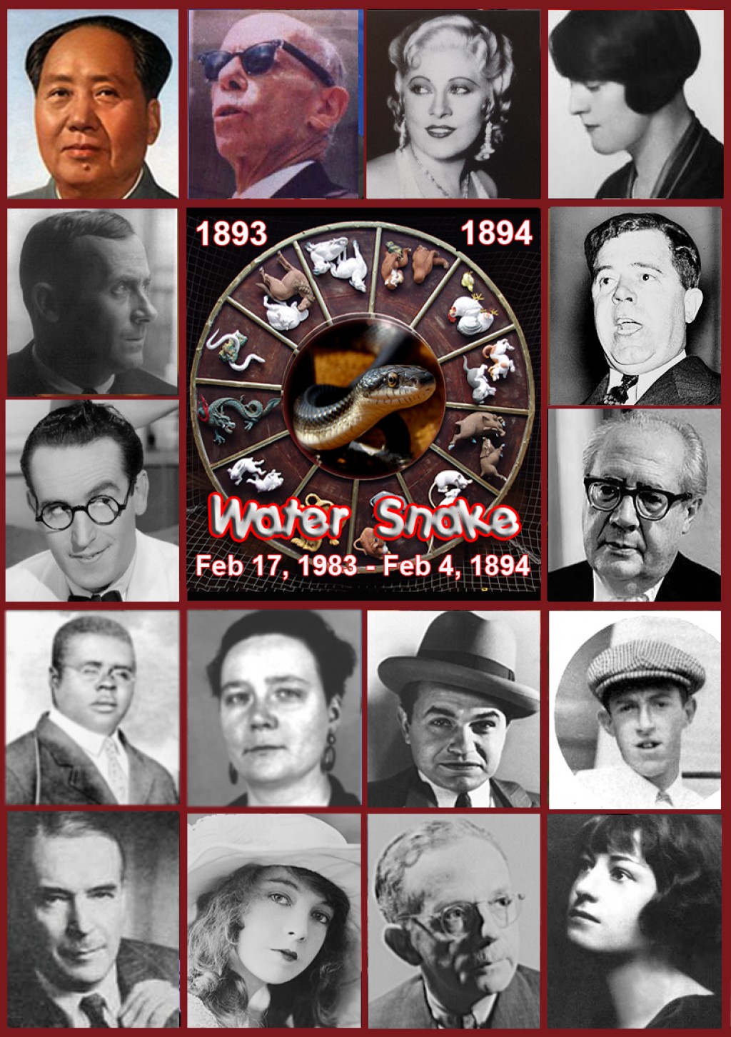Famous People, Water Snakes and Chinese Astrology HubPages