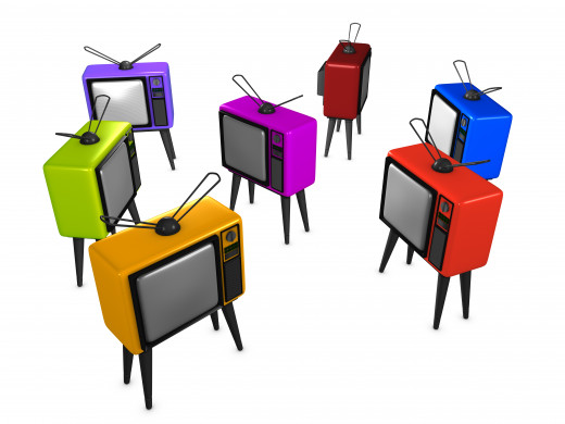 © Oneo2 | Stock Free Images & Dreamstime Stock Photos 3d image, Conceptual Old-style Tv, random position