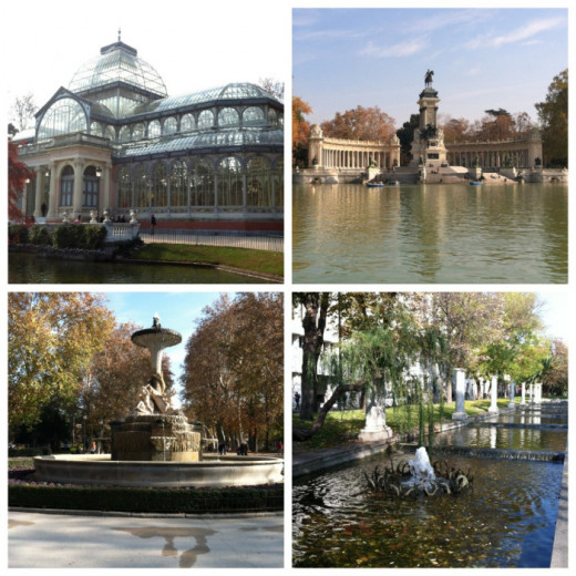 The Crystal Palace, fountains, and even a lake!