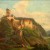 This painting of Karlštejn Castle in the Czech Republic was painted by an unknown artist between 1850 and 1899.