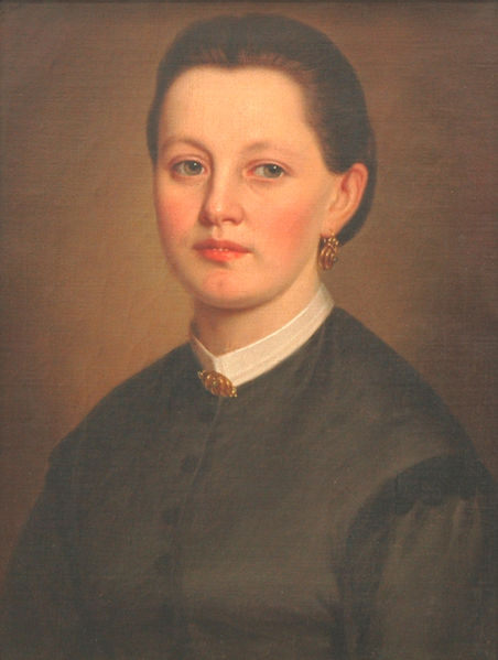 The portrait of the unknown woman by an unknown artist is thought  to have been painted between 1850 and 1899.