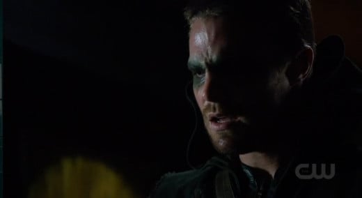 Is Oliver's makeup mask better or worse than Ryan Reynolds's CGI Green Lantern mask?