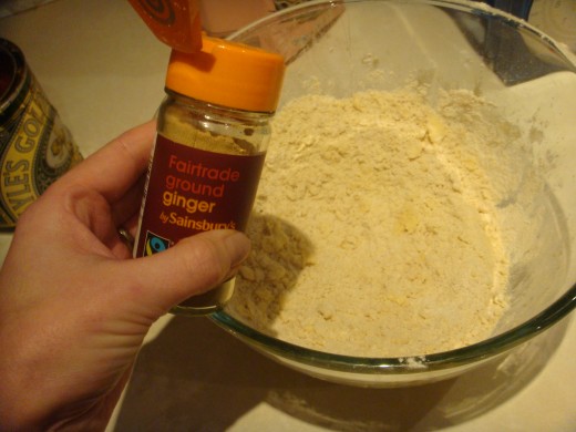 Making gingerbread dough
