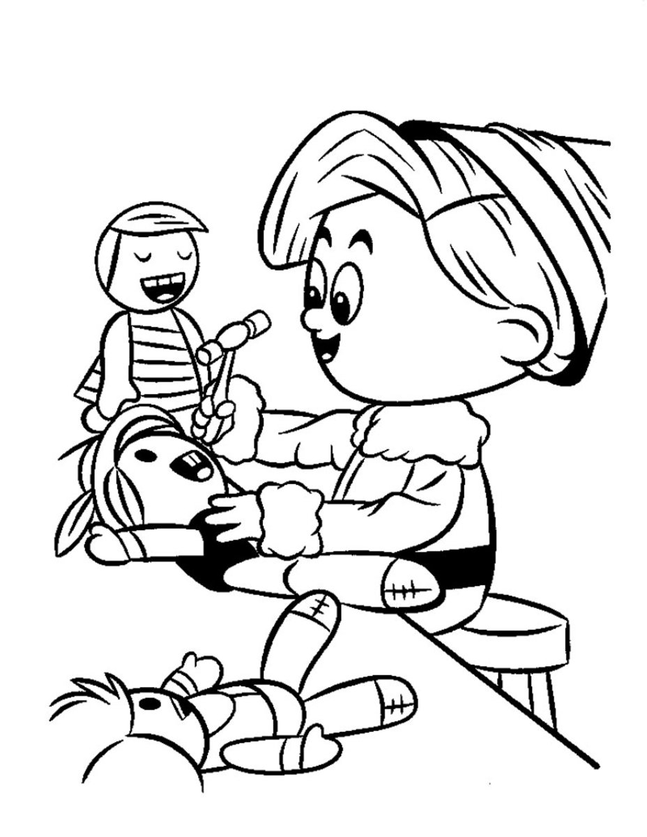 Picture Of The Elves Coloring Pages 7