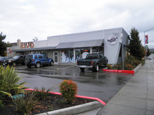 Boulevard Burger location at Castro Valley Ca. on Castro Valley Blvd.