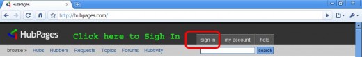 Picture of creating a new account and sign up.