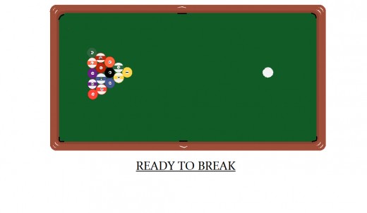 Notice the Pattern, Solid, Stripe, Solid.  This is an American 8-Ball Rack. The Legal Rack Would Have Two Corner Balls Opposite Patterns; a Stripe and a Solid.
