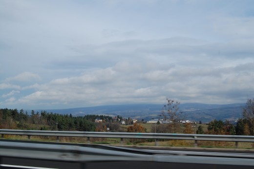 A75 going south from Clermont-Ferrand