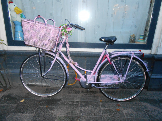 A well used bike in Amsterdam!