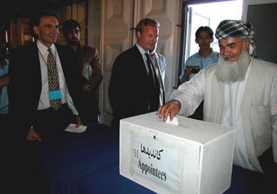 The foundation of a citizen defining his or her political future is an election