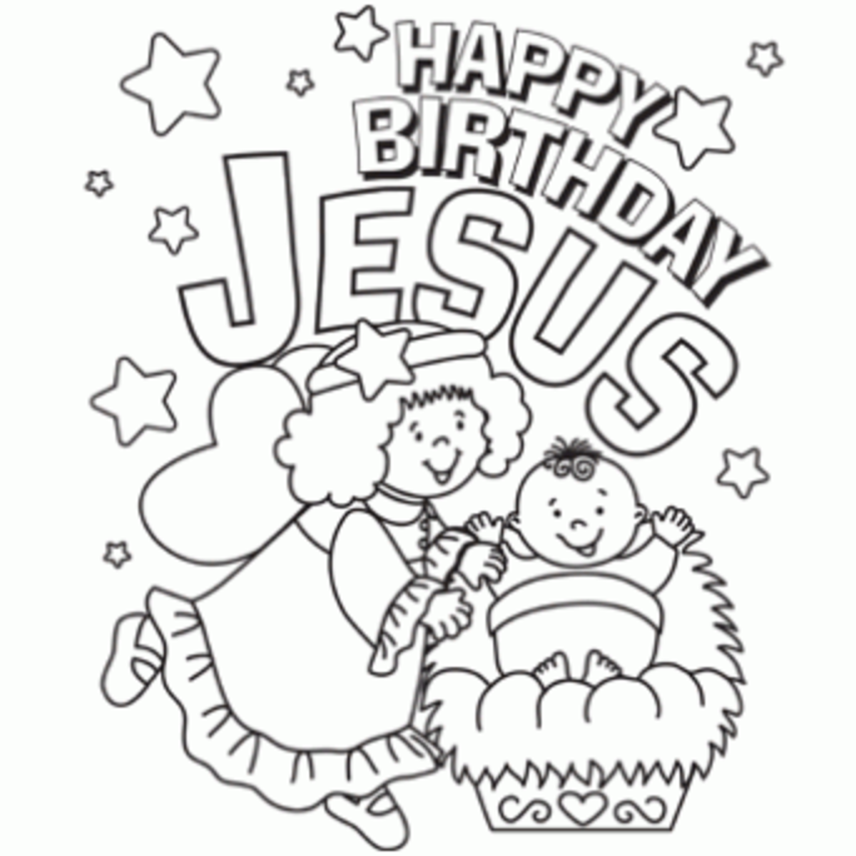 clipart name happy birthday jesus - photo #12