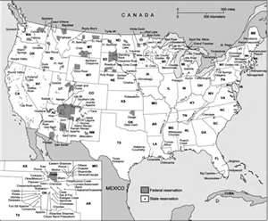Map of Indian Reservations