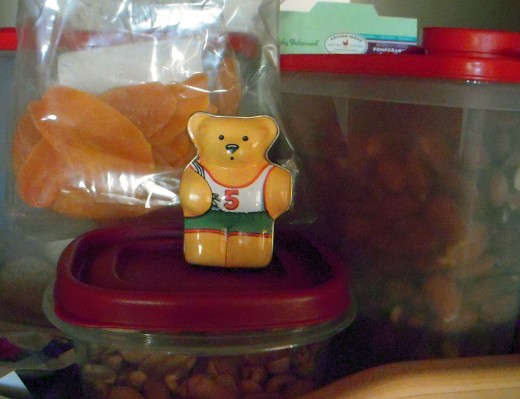 Teddy bears don't eat. They're already stuffed.