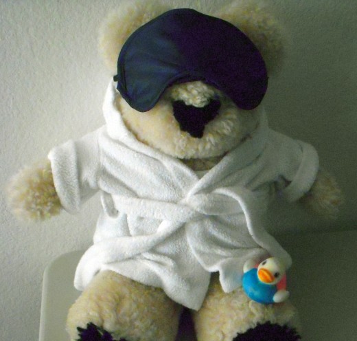 Teddy bears enjoy being pampered.