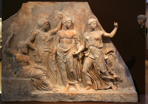Zeus, Leto, Apollo, and Atremis