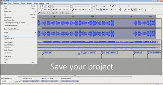 Saving Your Project