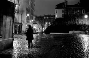 Night stroll in the rain
