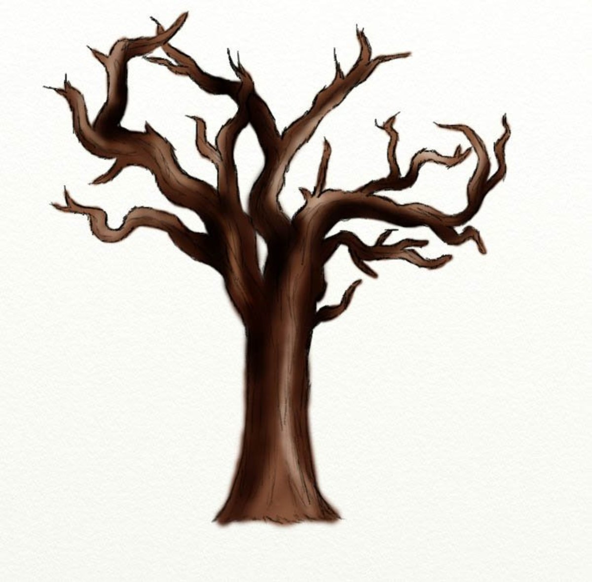 How to Draw a Dead Tree | FeltMagnet