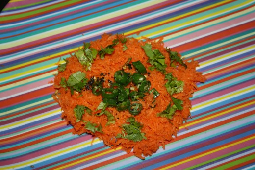 Delicious carrot salad