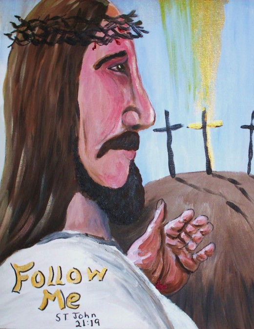 Follow me. for I am the way and the life. the Alpha and the Omega, beginning and the end.
