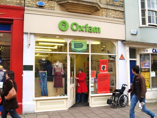 Oxfam is one well known charity that stocks a wide range of fair trade products as well as selling second hand goods. 