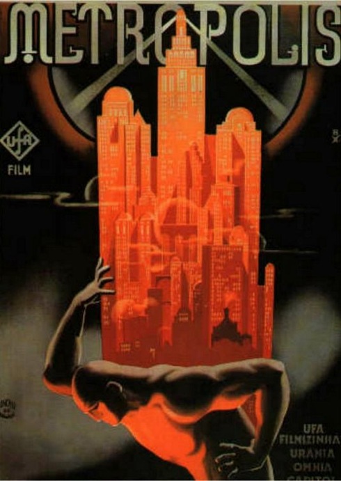 Fritz Lang's 1927 blockbuster film, Metropolis.